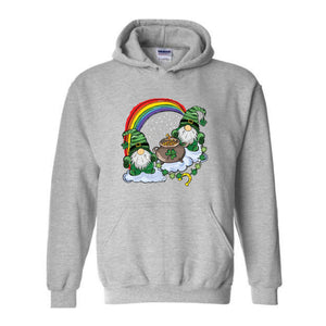 St. Patrick’s Day Sweatshirt, St Patrick Day Gnomes Hoodie, Irish Gnome Crewneck, Green St. Patrick’s Day Sweatshirt,Irish Leprechaun