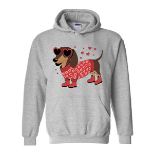 Dog Valentine Sweatshirt, Valentine Dog Hoodie, Dog Sweatshirt, Pet Lover Gift, Valentines Day Hoodie, Gift for Dog Mom