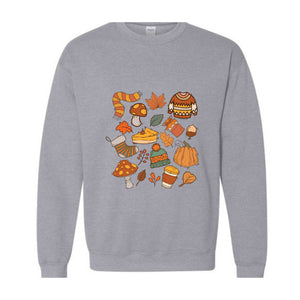 Fall Sweatshirt, Retro Pumpkin Sweatshirt, Autumn Sweatshirt, Pumpkin Lover Sweatshirt, Fall Season Sweatshirt, Fall Gifts