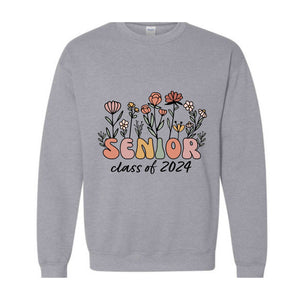 Senior Class of 2024 Sweatshirt, Senior Hoodie, Class of 2024 Sweater, Graduation 2024, High School Sweater, University 24 Hoodie