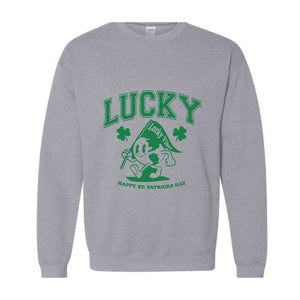 Lucky Sweatshirt, St Patricks Day Sweatshirt, Funny Sweatshirt, Irish Sweatshirt, Patrick's Green Sweatshirt, St Patrick's Day Hoodie