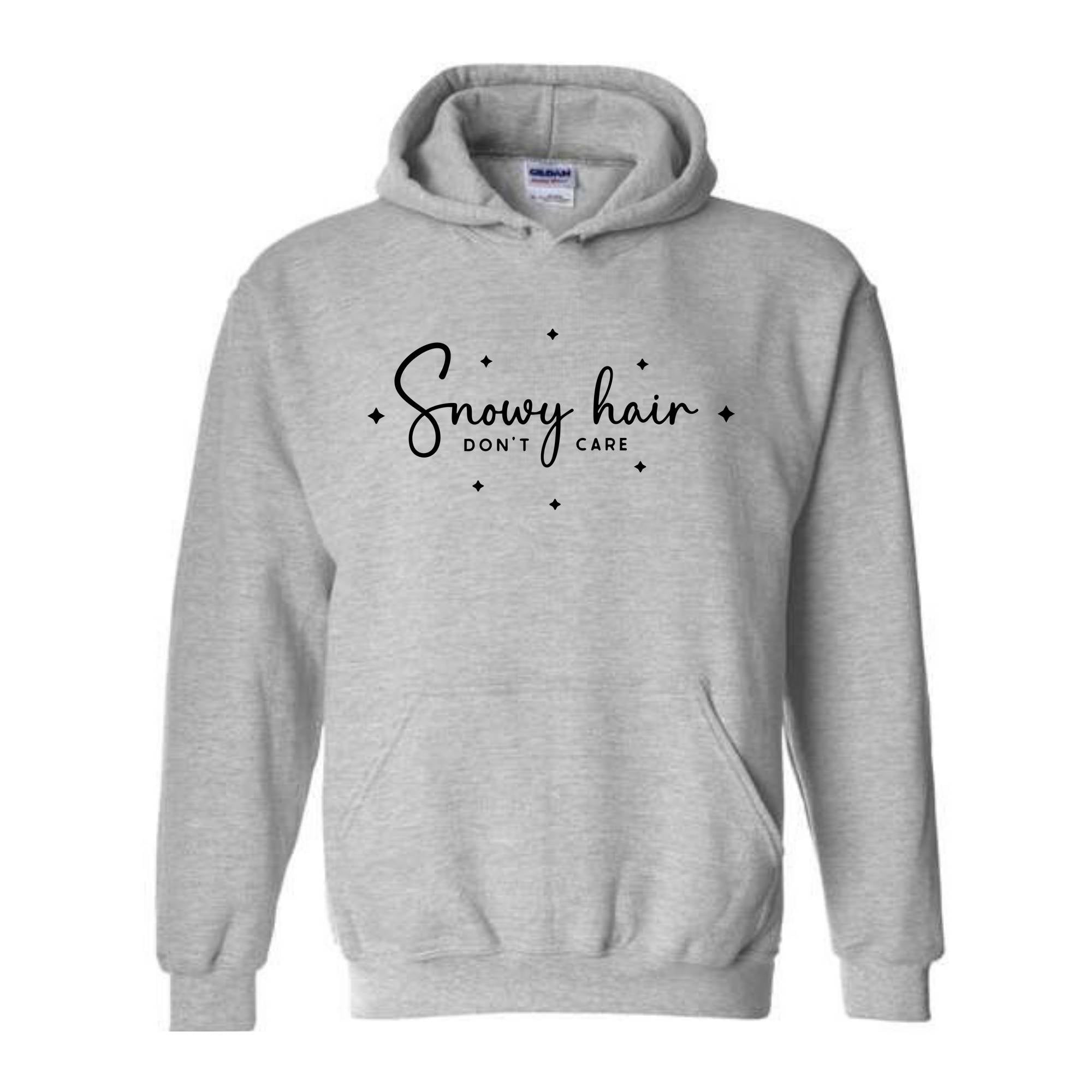 Snowy Hair Don’t Care Sweatshirt, Funny Christmas shirt, Christmas tee, Christmas Gift, Xmas Reunion, Xmas Gift