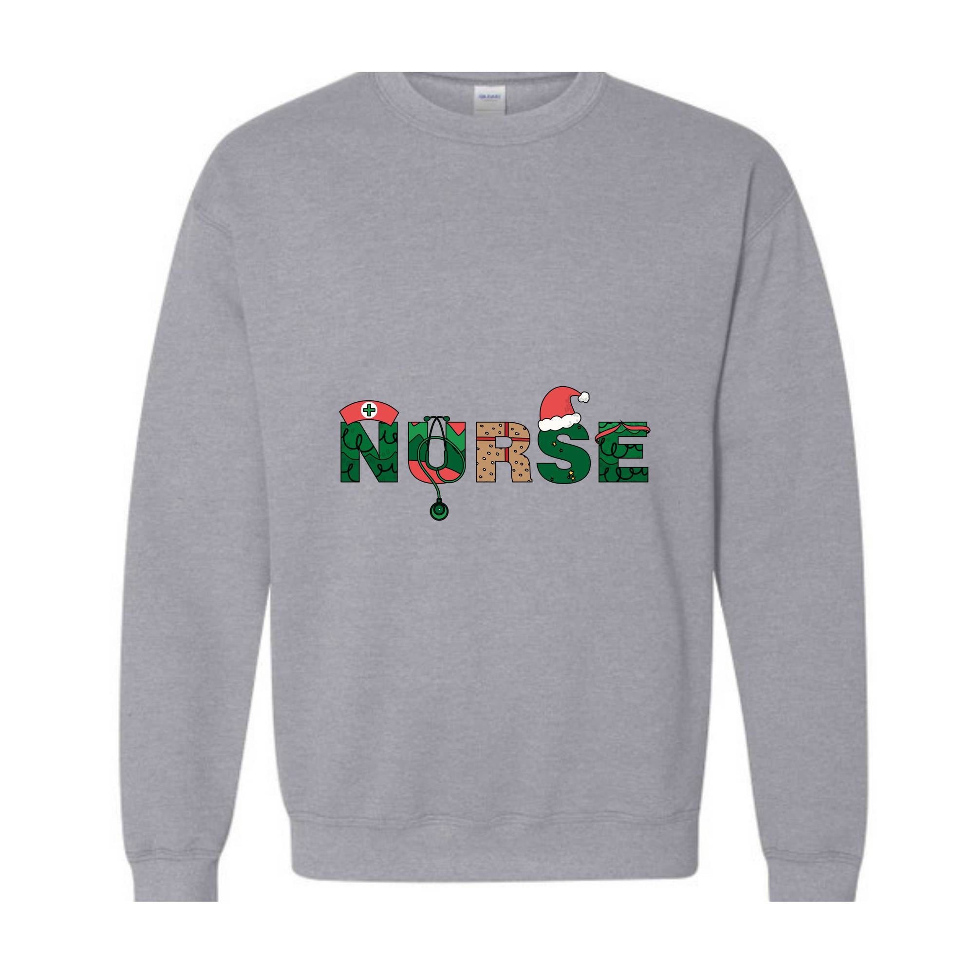 Nurse Christmas Sweatshirt, Nursing Sweatshirt, Nurse Xmas Sweatshirt, Nursing Student Gift, Nurse Gift Ideas, Holiday Nurse Gift