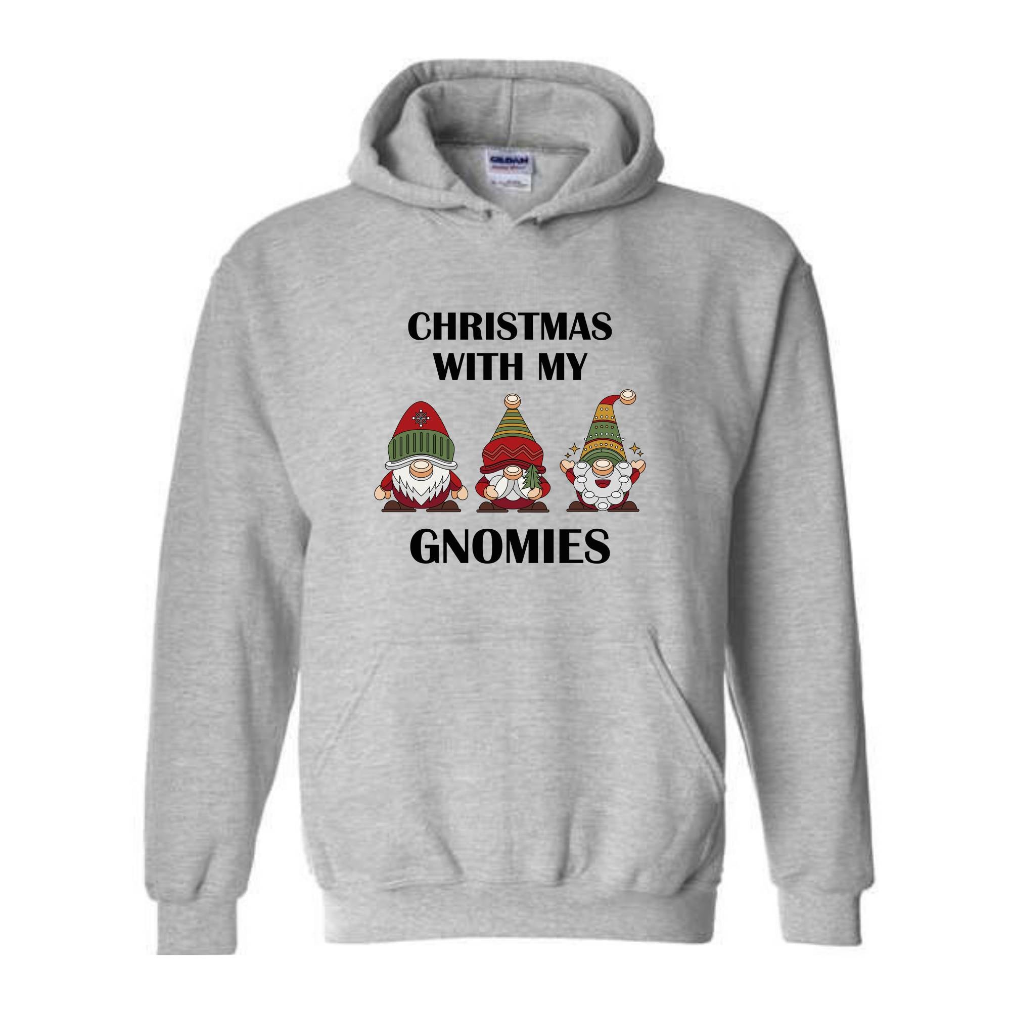 Christmas With My Gnomies Sweatshirt, Gnome Sweatshirt, Gnome Lover Gift, Festive Holiday Sweatshirt, Christmas Sweatshirt