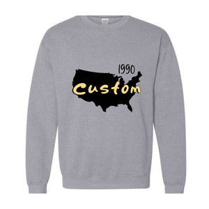 Custom your State Sweater, States Sweater, Taxes Sweater, Boston Sweater, States Name, Custom Date the state was founded Sweater