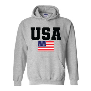 USA Hoodie, Patriotic Hoodie, America Sweatshirt, Flag Sweatshirt, American Retro Sweatshirt, USA Gift, American Flag Gift