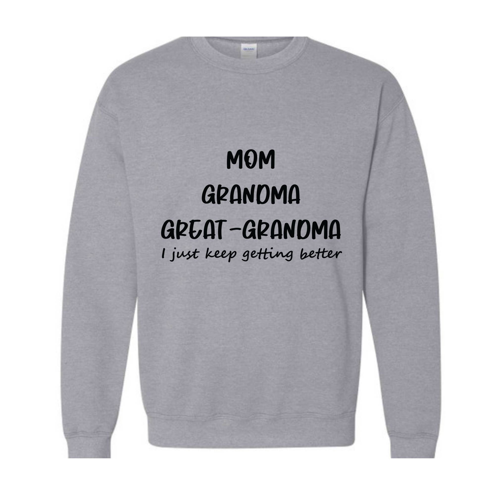 Mom Grandma Sweatshirt, Mom Grandma Great Grandma Sweater, Grandma Gift, Mother's Day Sweater, Mother's Day, Pregnancy Announcement Sweater