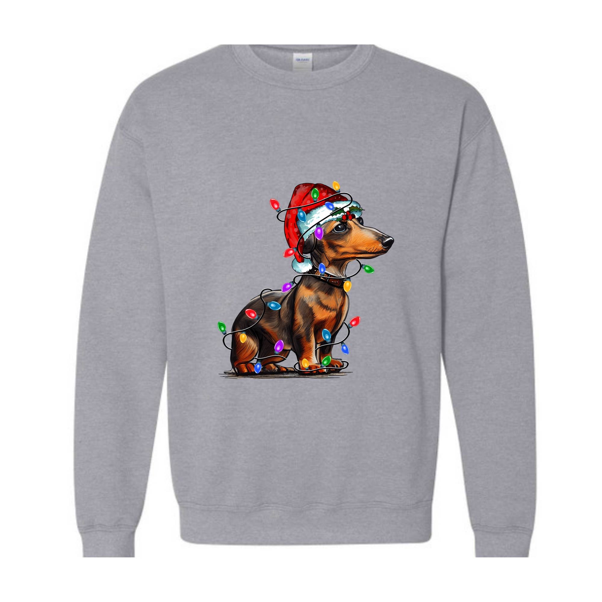 Dachshund Christmas Sweatshirt, Christmas Gifts, Christmas Dog Sweater, Dog Lover Gifts, Dachshund Christmas Hoodie