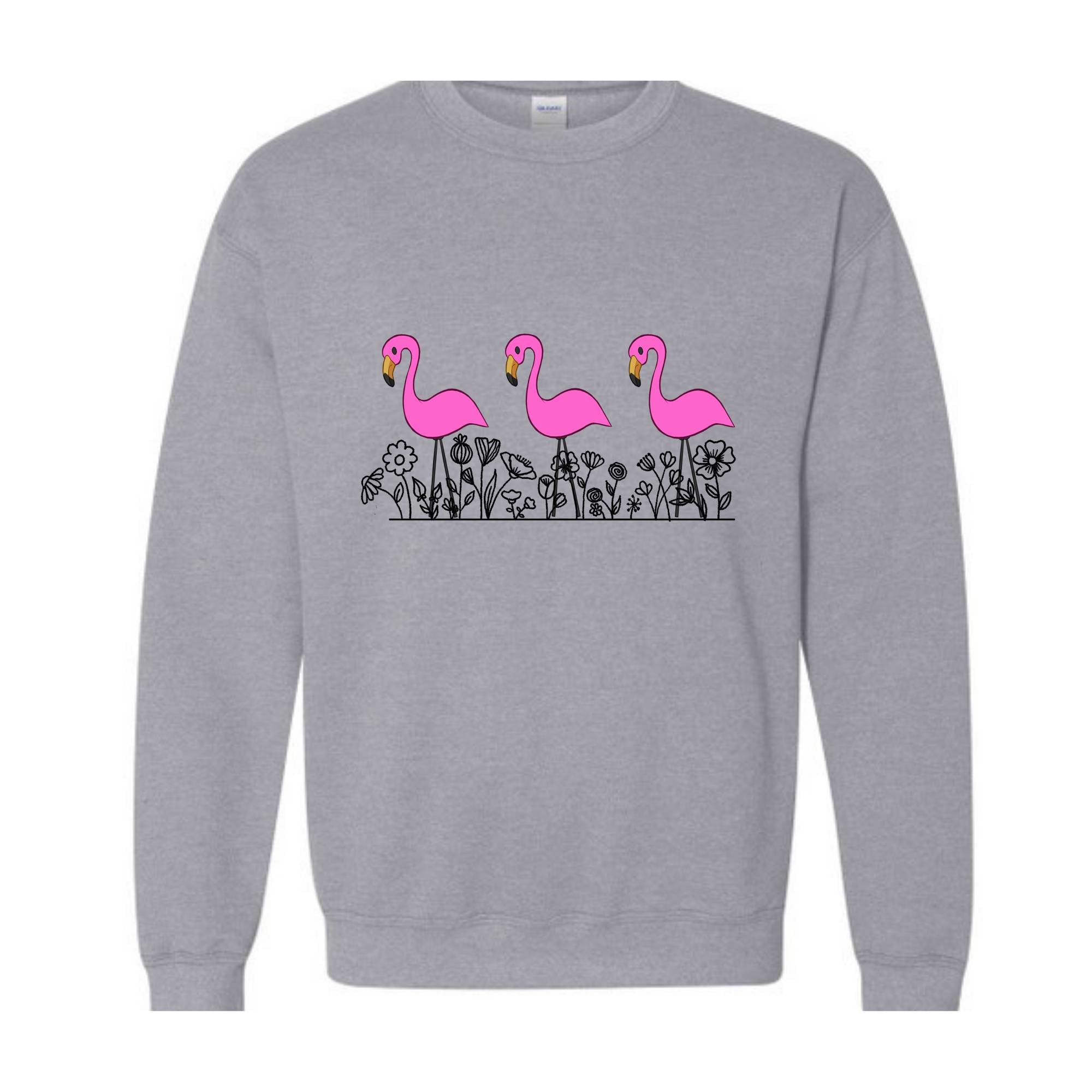 Animal Tropical Bird Pink Flamingo Sweatshirt, Flamingo Lover , Pink Flamingo Tee, Flamingo Lover Gift