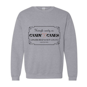 Kringle Candy Co. Sweatshirt, Candy Cane Sweat, Christmas Sweatshirt