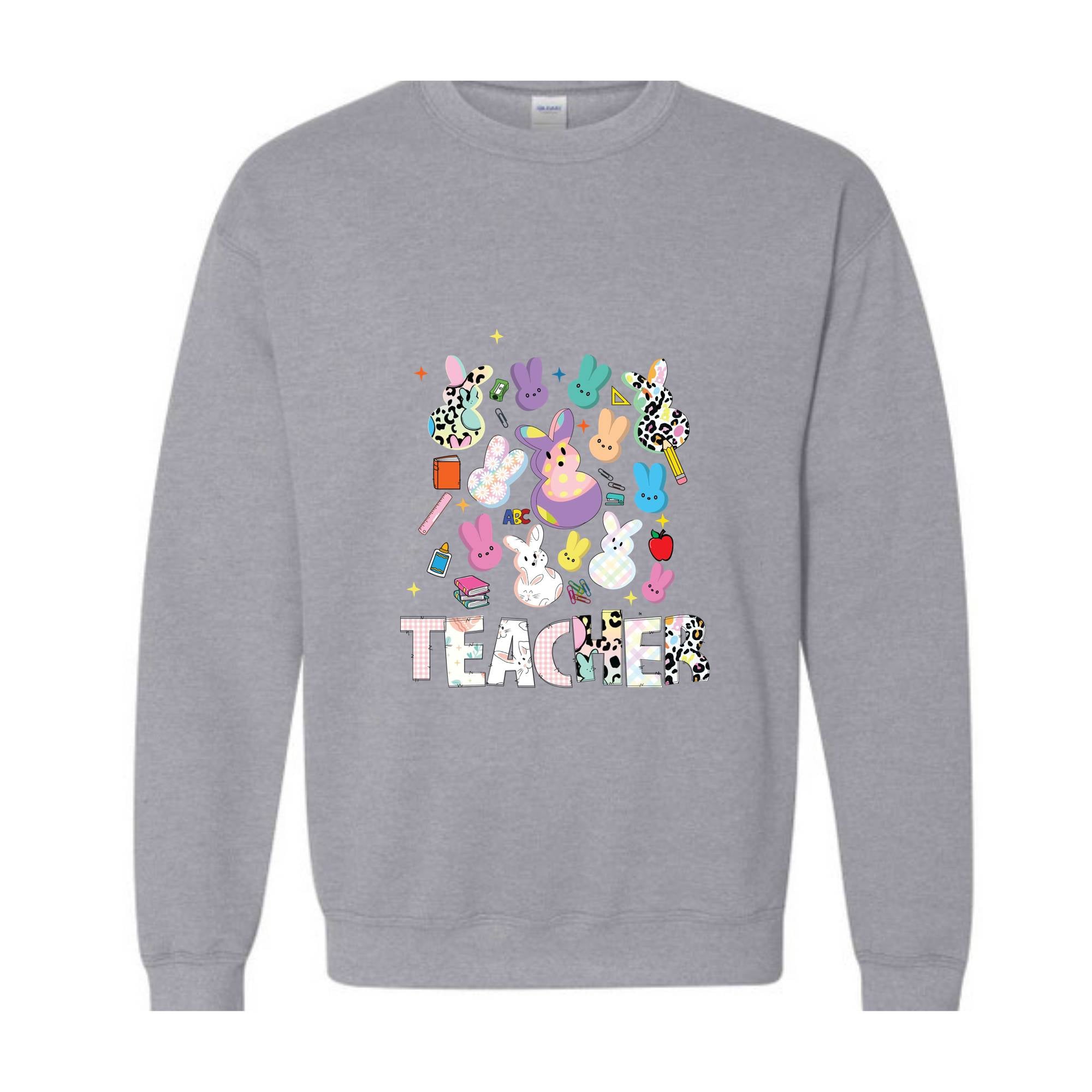 Teacher Easter Peeps Sweatshirt,Teacher Appreciation Hoodie, Gift For Teacher, Teaching Favorite Peeps Sweatshirt