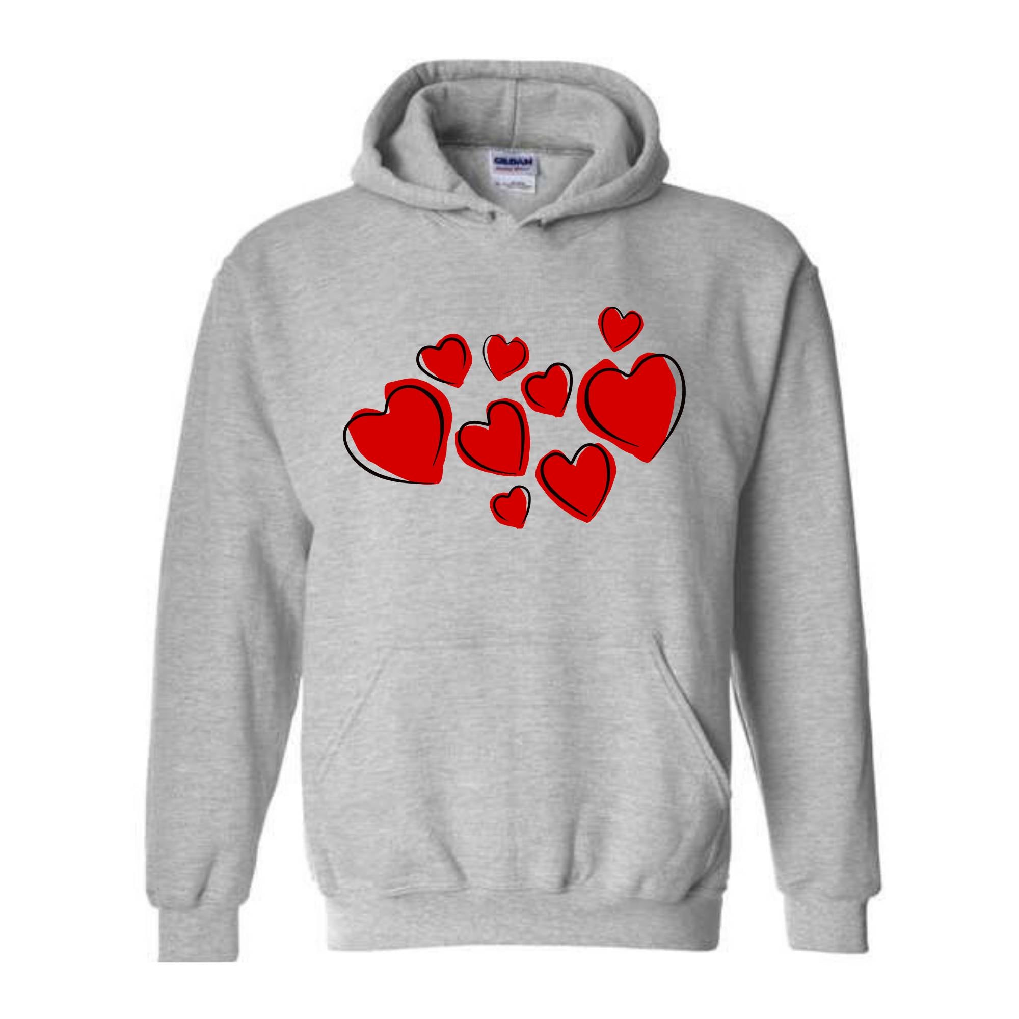 Heart Hoodie, Valentine Hoodie, Cute Valentine Hoodie, Valentine's Day Hoodie, Love Hoodie