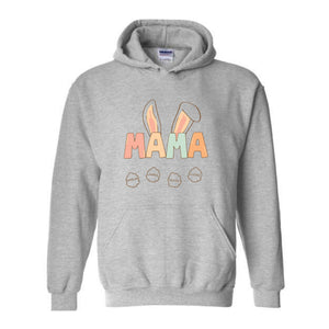 Custom Mama Easter Hoodie, Mama Hoodie With Kids Names, Happy Easter Hoodie, Personalized Easter Day Hoodie