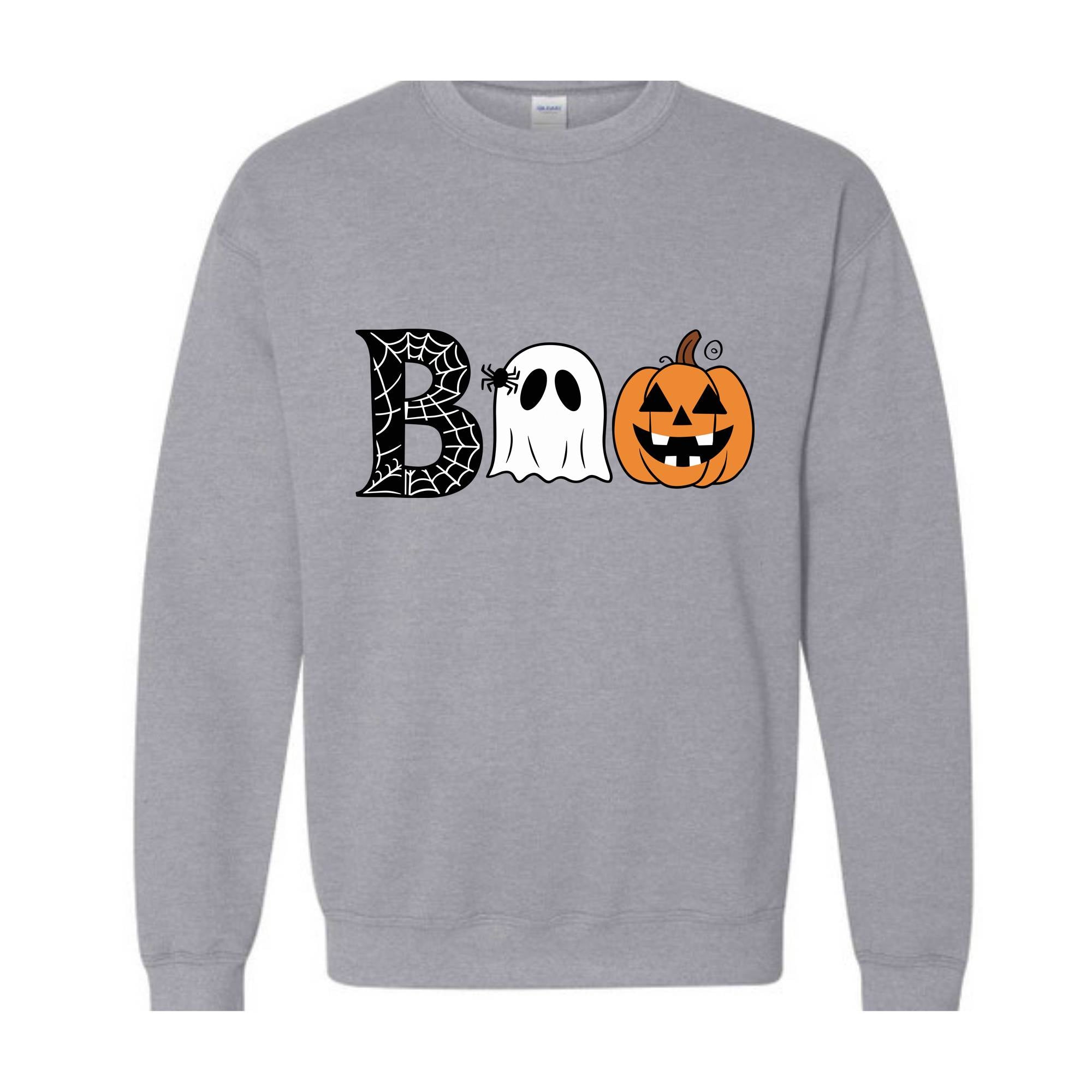 Halloween Boo Sweatshirt, Halloween Ghost Sweatshirt, Halloween Pumpkin Sweat, Pumpkin Sweatshirt