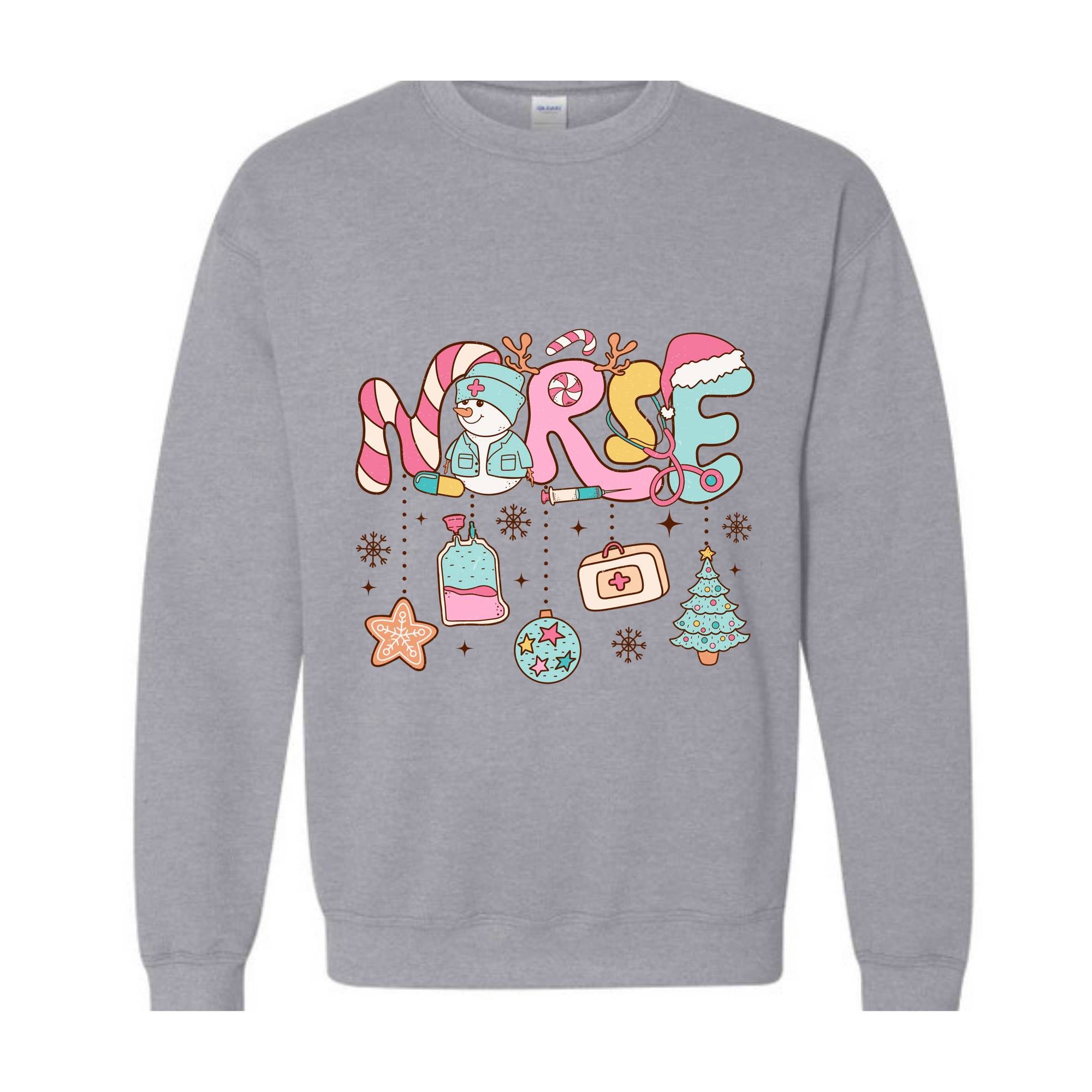 Nurse Christmas Sweatshirt, Christmas Nurse Sweatshirts, Holiday Nurse Sweater, Christmas Shirt, Holiday Nurse, Nursing Sweaters