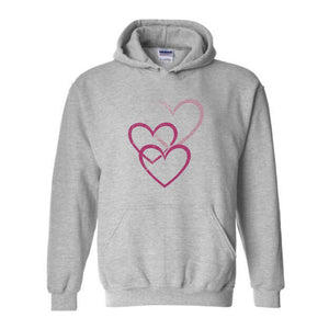 Hearts Valentine Sweatshirt, Valentines Hoodie, Trendy Hearts Hoodie, Cute Hearts Hoodie, Best Valentines Hoodie, Cute Mom Hoodie