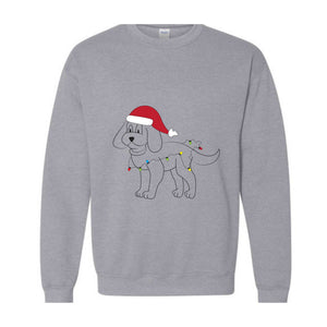 Christmas Dachshund Sweatshirt, Santa Dachshund Sweatshirt, Cute Dachshund Sweatshirt, Holiday Dachshund Sweatshirt , Dachshund Sweatshirt