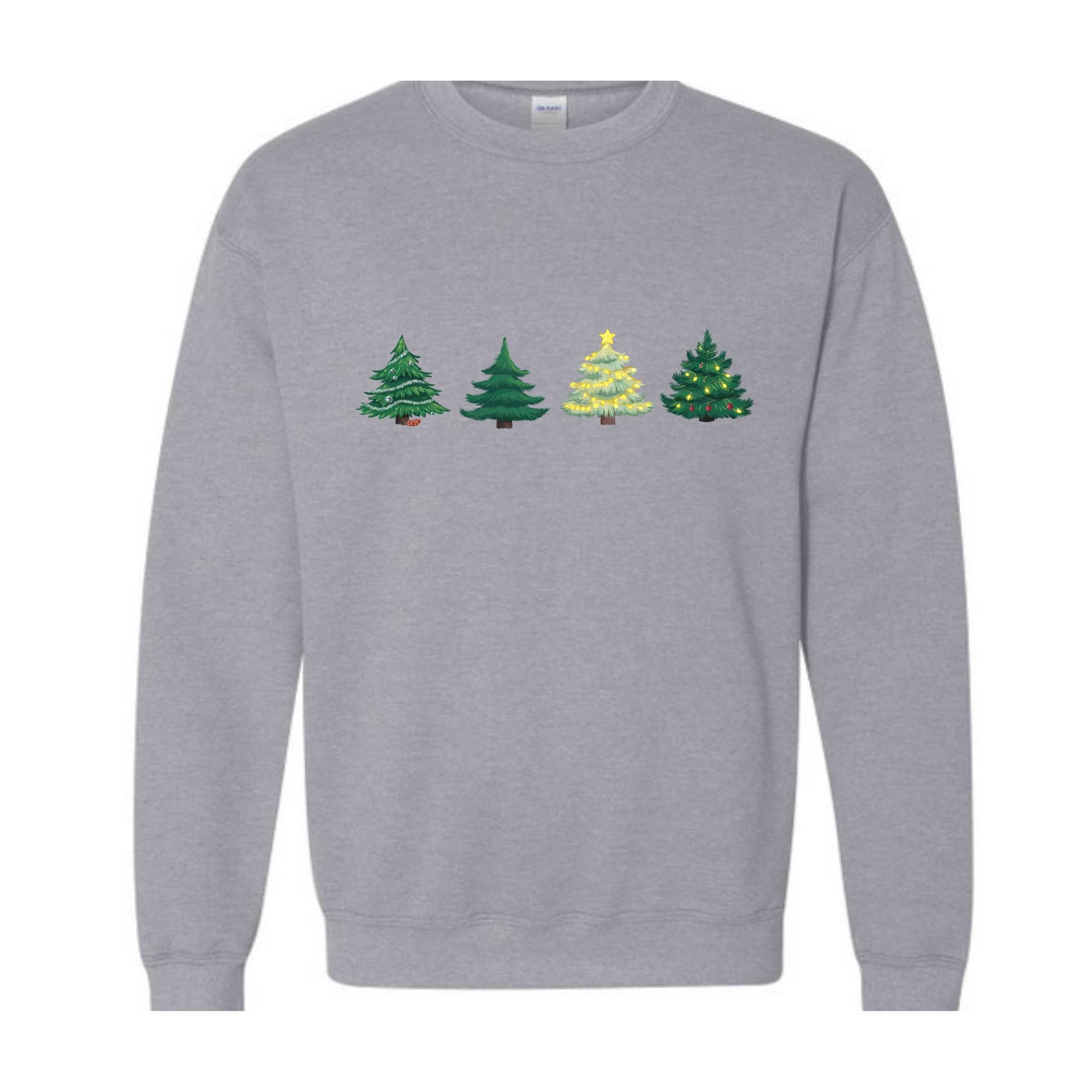 Green Tree Christmas Sweater, Christmas Sweater, Christmas Crewneck, Christmas Tree Sweatshirt, Holiday Sweaters for Women