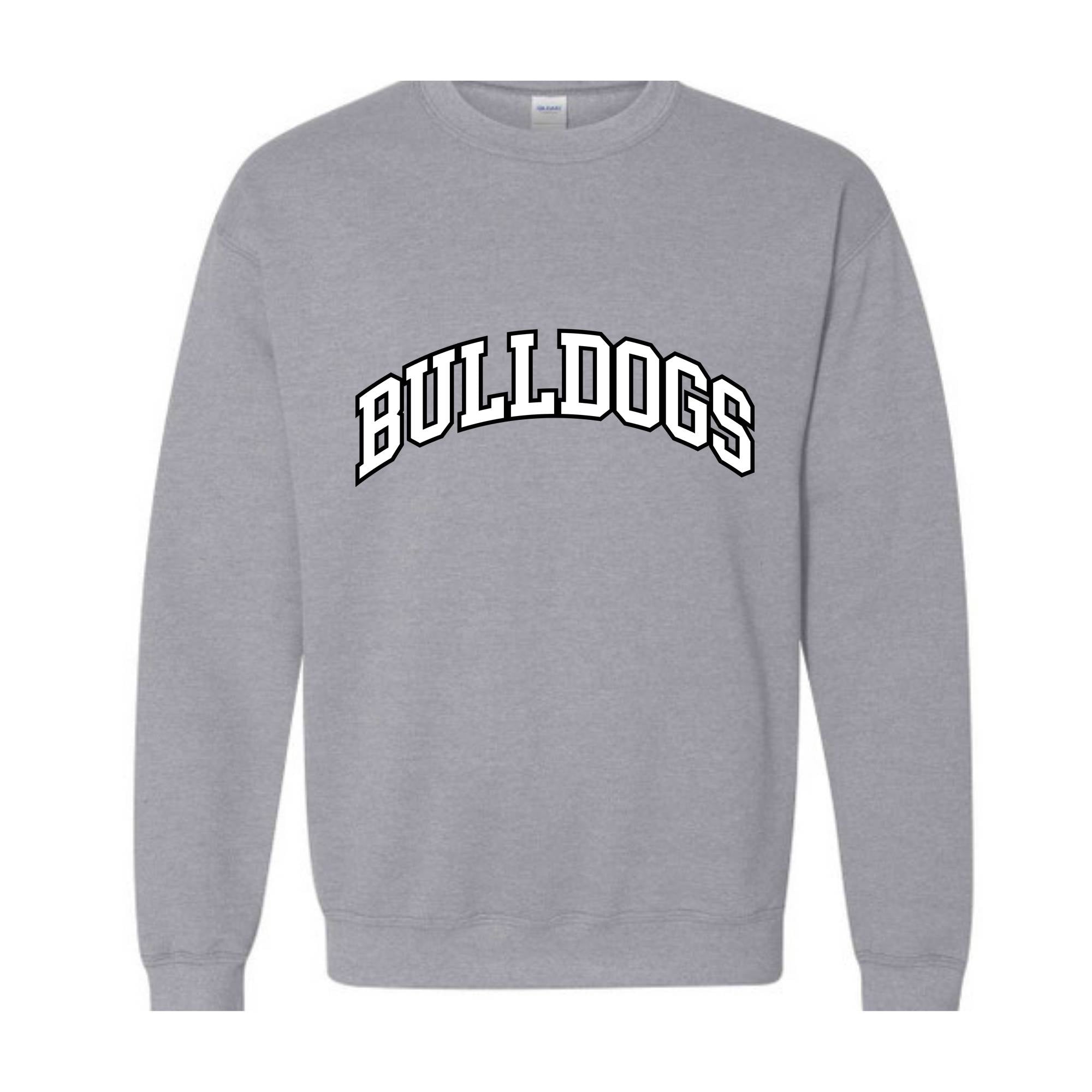 Team Mascot Sweatshirt, Bulldogs Team Sweatshirt, Bulldogs Football Sweatshirt, Bulldogs Fan Sweatshirt, Bulldogs School Sweatshirt