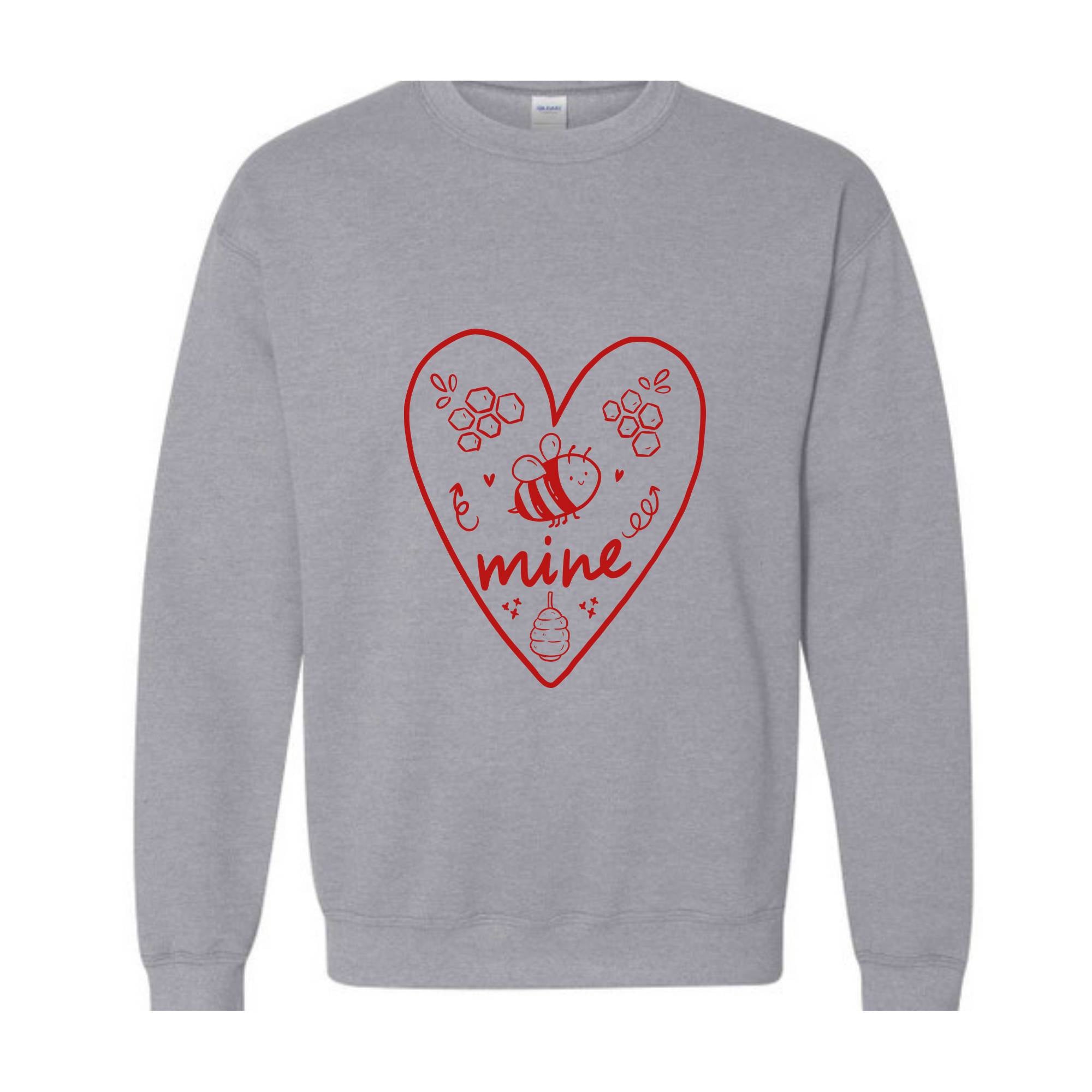 Bee Mine Sweatshirt, Valentine Couple Sweatshirt, Heart Sweatshirt, Valentine Matching Sweatshirt, Valentines Day Sweater