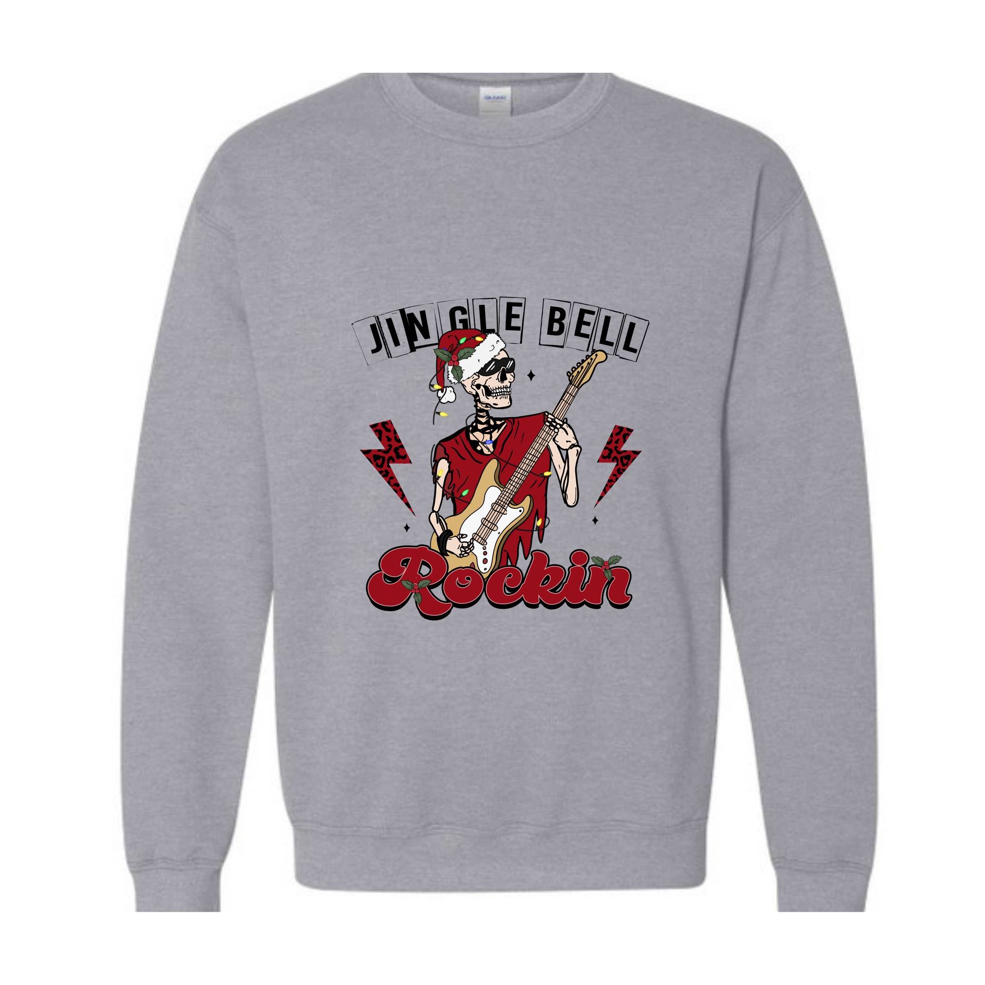 Jingle Bell Rockin Sweatshirt, Christmas Sweatshirt, Christmas Gifts, Christmas Rock Sweatshirt