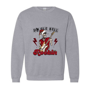 Jingle Bell Rockin Sweatshirt, Christmas Sweatshirt, Christmas Gifts, Christmas Rock Sweatshirt