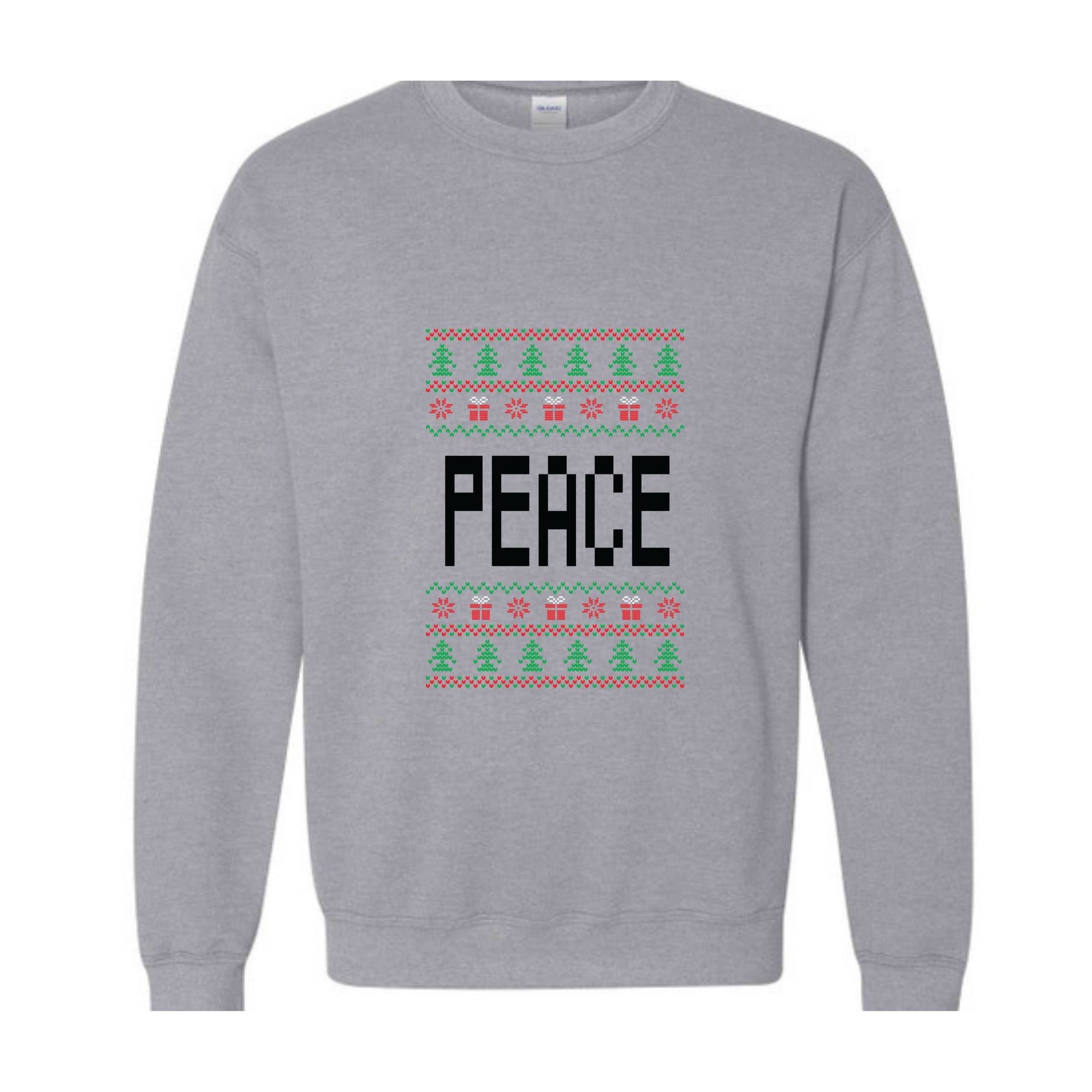 Peace Come In Peace Sweatshirt, Cute Christmas Couple Sweatshirt, Husband Christmas Sweater, Christmas Party Shirt, Christmas Couple Gift