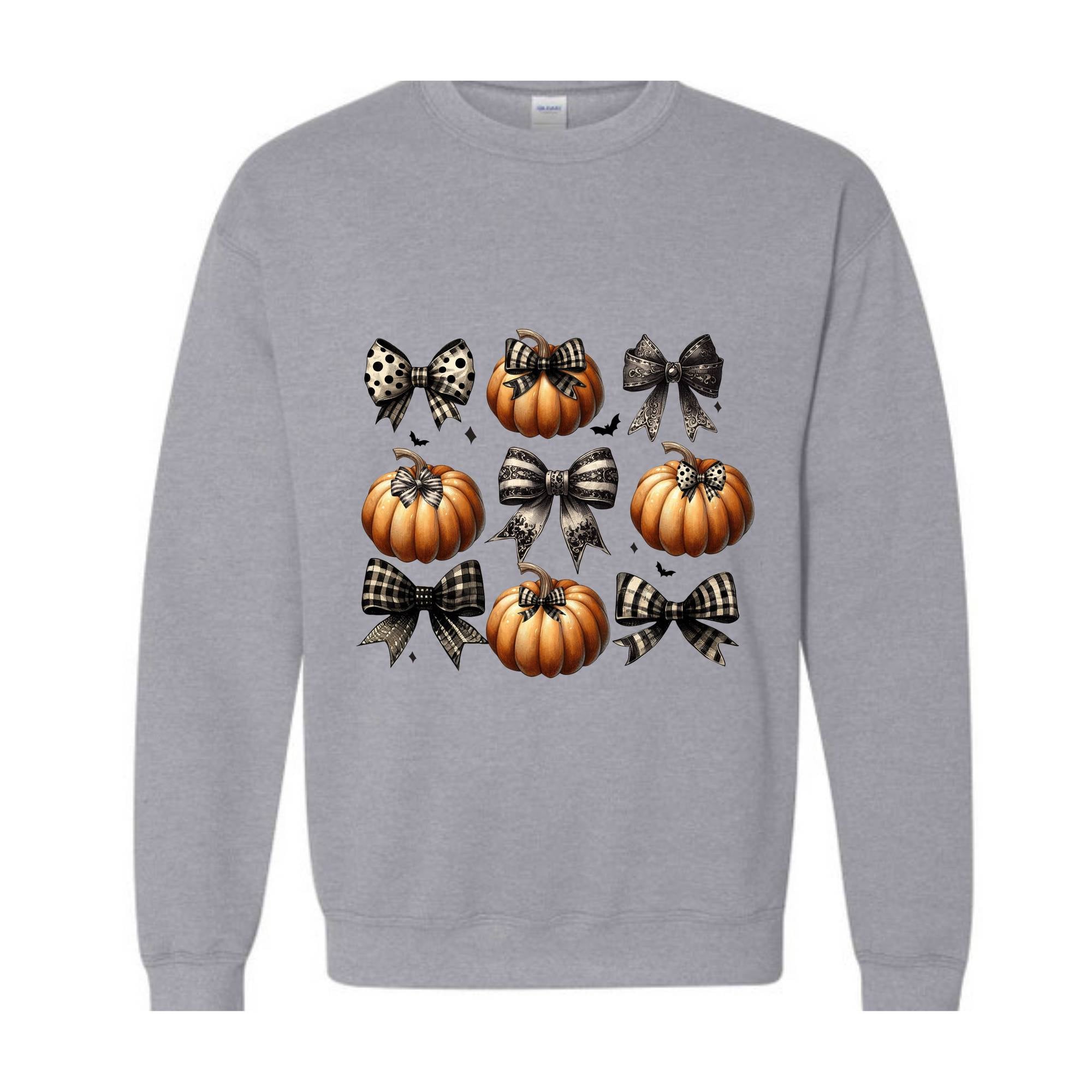 Coquette Halloween Sweatshirt, Pumpkin Sweatshirt, Halloween Crewneck, Halloween Gift, Pumpkin Spice Shirt, Spooky Season Sweater