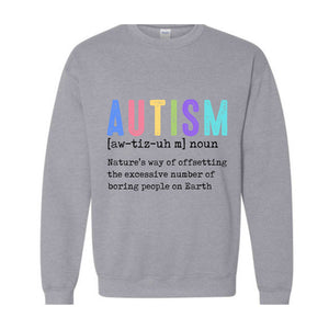 Autism Definition Sweatshirt, Retro Autism Sweatshirt, Autism Mom Sweatshirt, Autism Book lover, Autism Awareness Sweatshirt