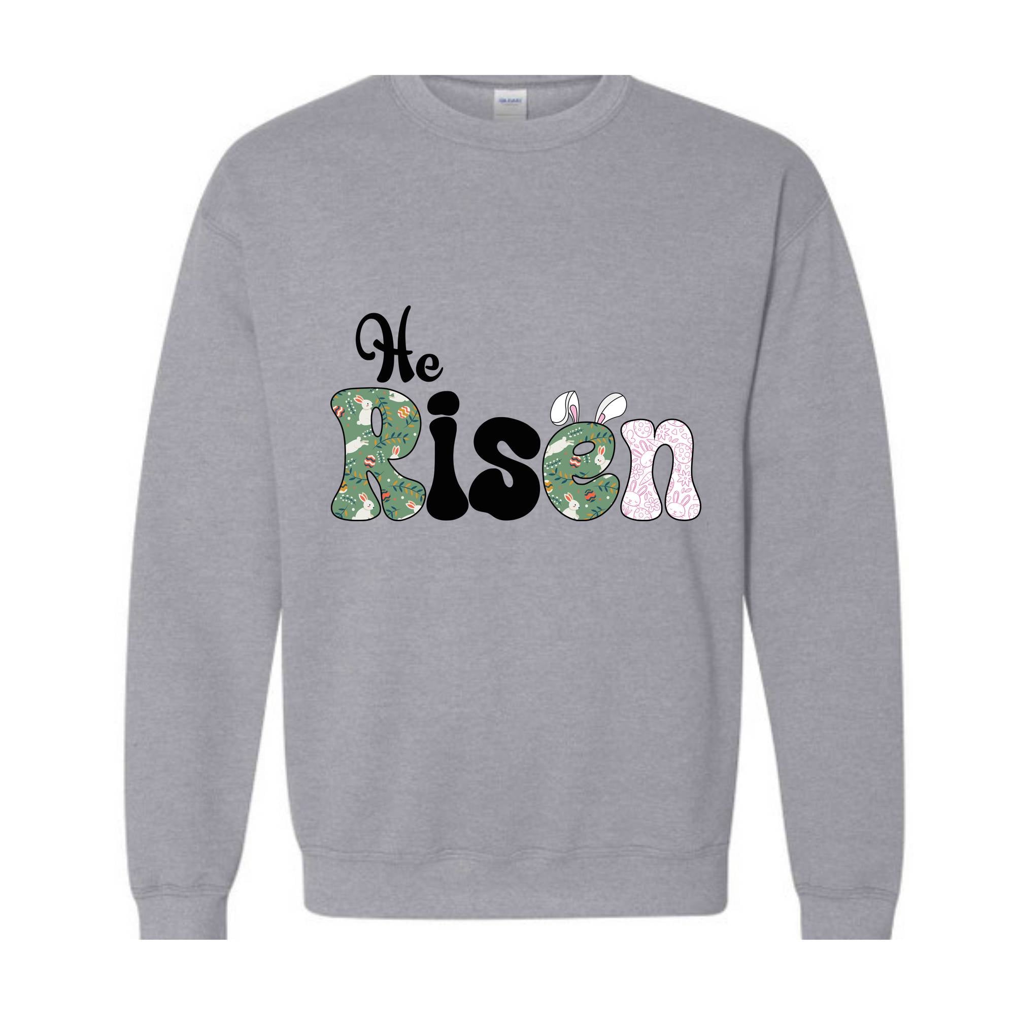 He Is Risen Easter Sweatshirt, Risen Sweatshirt, Easter Bible Verse Hoodie, Retro Easter Hoodie, Religious Sweatshirt, Christian Apparel