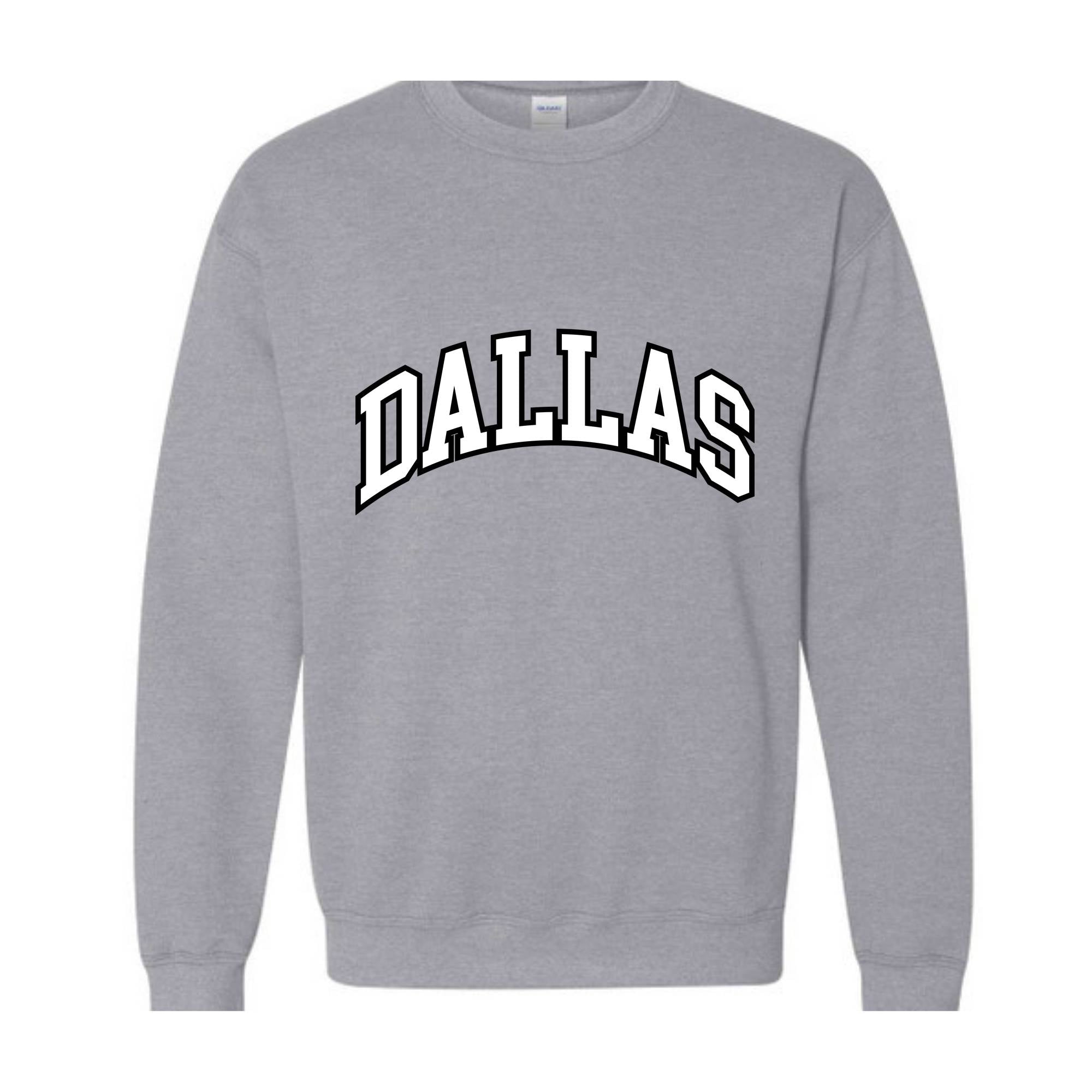 Team Mascot Sweatshirt, Dallas Team Sweatshirt, Dallas Team Spirit Sweatshirt, Dallas Fan Sweatshirt, Dallas School Sweatshirt