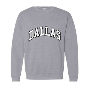 Team Mascot Sweatshirt, Dallas Team Sweatshirt, Dallas Team Spirit Sweatshirt, Dallas Fan Sweatshirt, Dallas School Sweatshirt