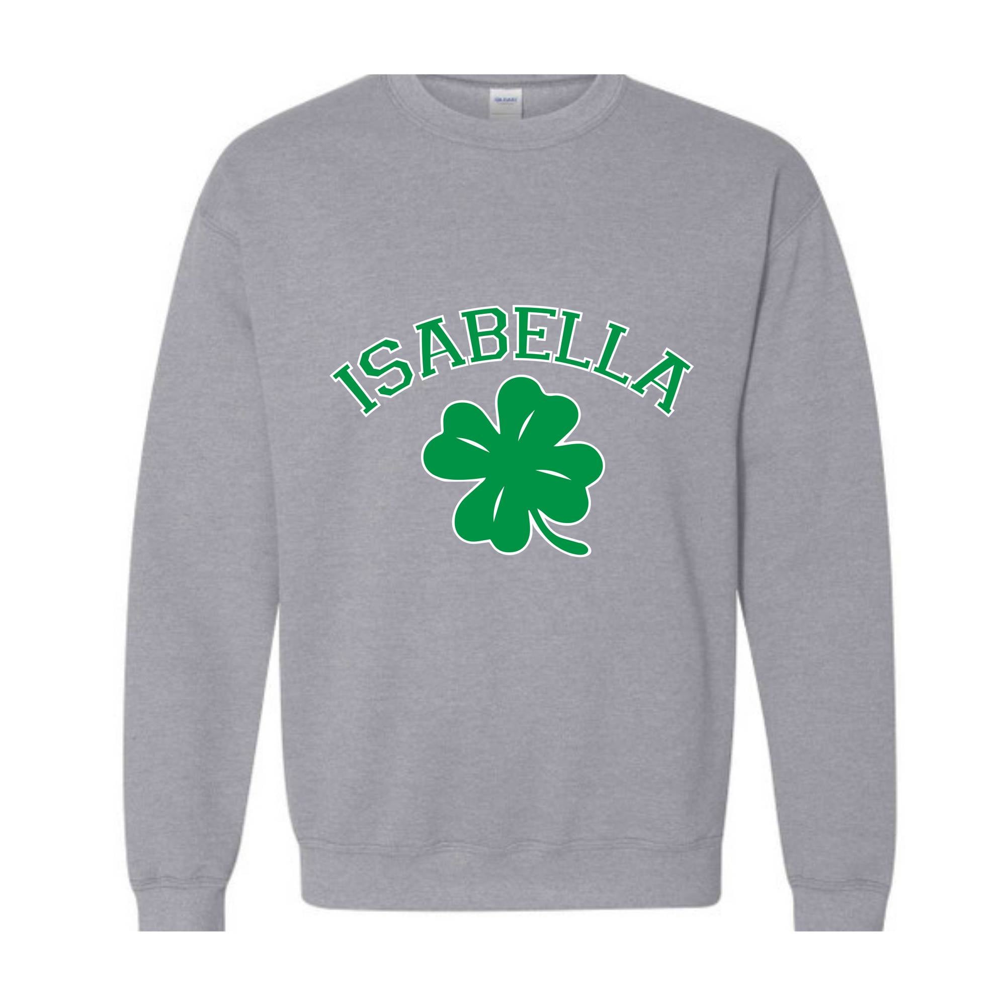 Custom Shamrock Sweatshirt, Personalized Name Hoodie, Custom St Patrick's Day Sweatshirt, Irish Hoodie, Vintage St Patrick's Shirt