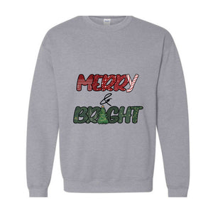 Merry and Bright Sweatshirt, Christmas Joy Sweatshirt, Family Christmas Sweatshirt, Christmas Gifts, Merry Christmas Sweatshirt