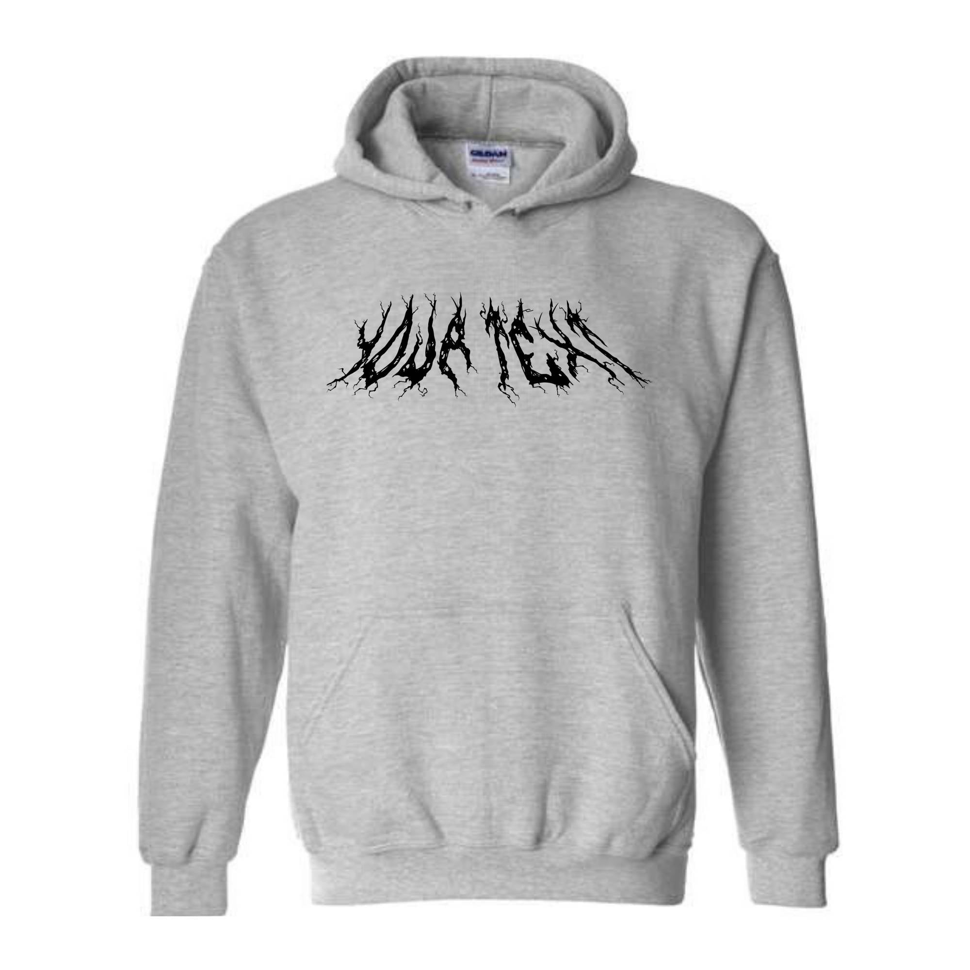 Custom Death Metal Hoodie, Personalized Hoodie, Custom Sweatshirt, Custom Fitness Hoodie, Custom Dark Metal Sweatshirt