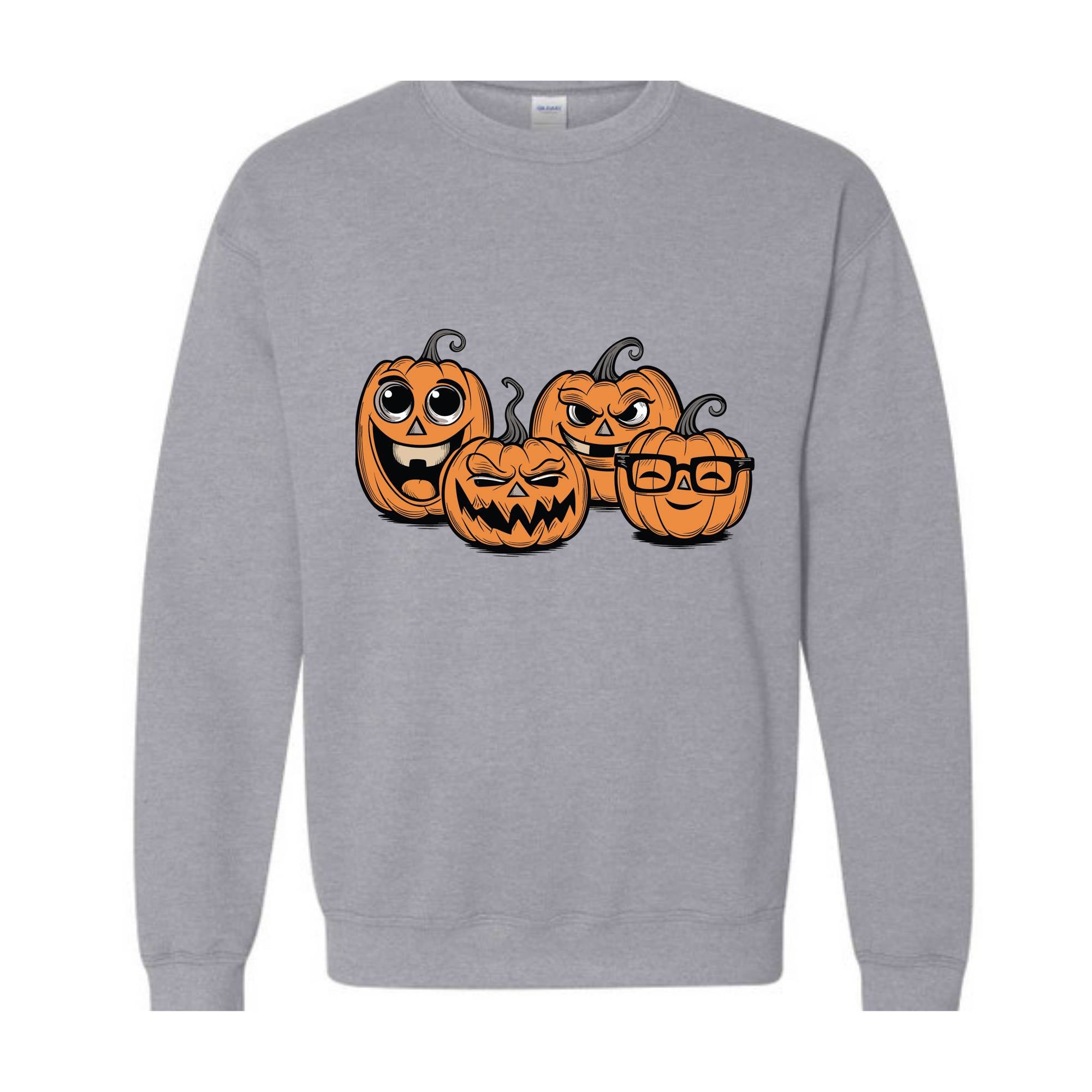 Pumpkin Sweatshirt, Pumpkin Sweater, Spooky HalloweenSweatshirt, Spooky Season, Fall Shirts, Halloween Sweater