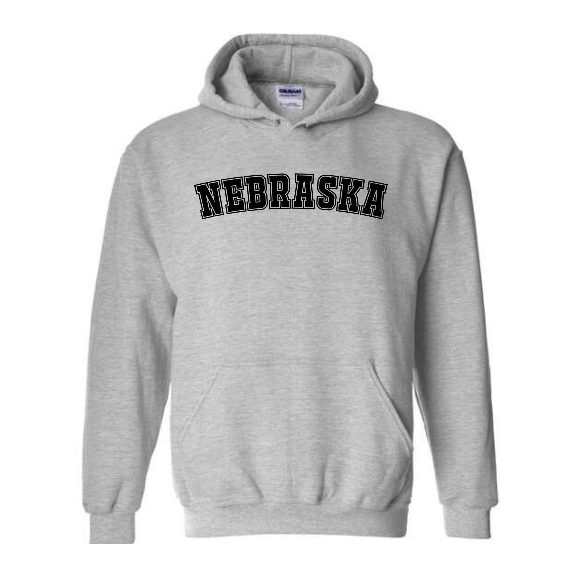 Nebraska Sweatshirt with Vintage Flair, Comfy Nebraska Hoodie, Nebraska State Crewneck, Ideal Gift for Huskers Fan, Nebraska Crewneck