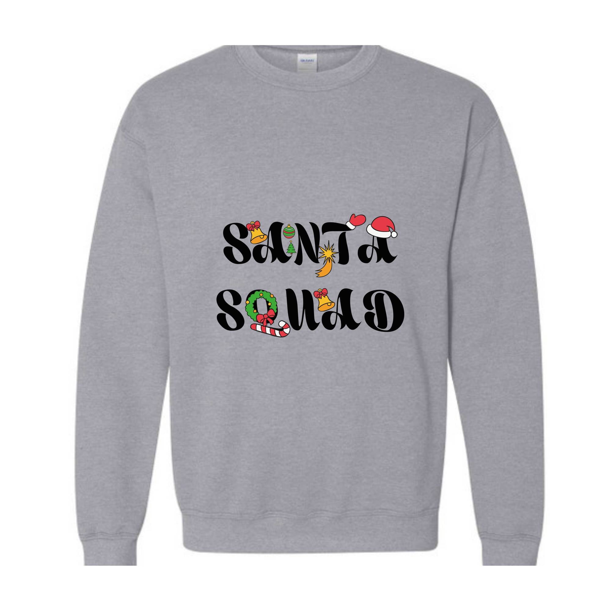 Santa Squad Sweatshirt, Xmas Sweatshirt, Festive Sweatshirt, Xmas Gift, Christmas Squad, Matching Sweatshirts, Holiday Outfit