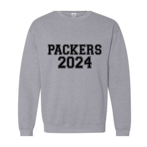 Team Mascot Sweatshirt, Packers Team Sweat, Mascot Crewneck, School Team Spirit, Packers Sweatshirt, Packers Football