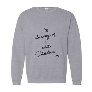 I’m Dreaming of White Christmas Jumper, Whimsical Christmas Quote Shirt, Tree Sweatshirt, Tree Shirt, Trendy Christmas, Tree Sweatshirt, Mer