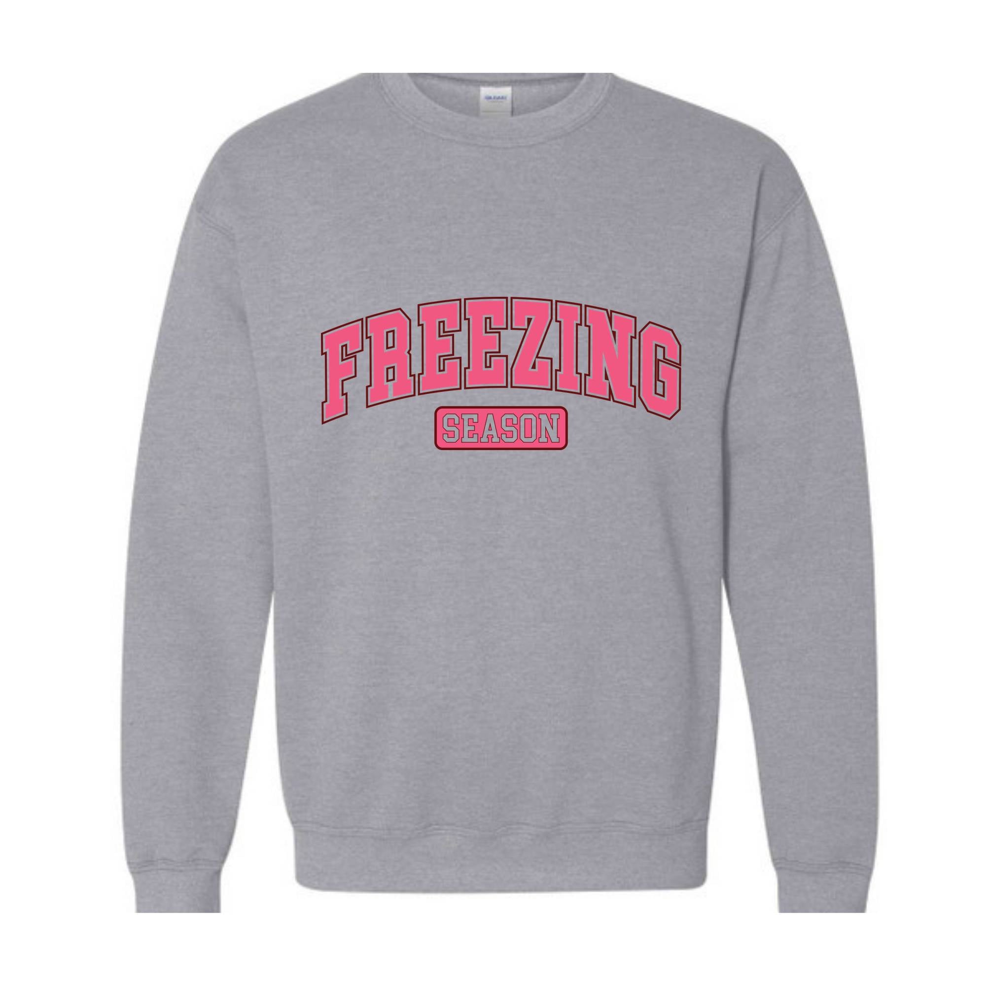 Freezing Season Sweatshirt, Winter Sweatshirt, Cold Sweatshirt, Cold Season Sweatshirt, Freezing Season Hoodie, Winter Season Sweater