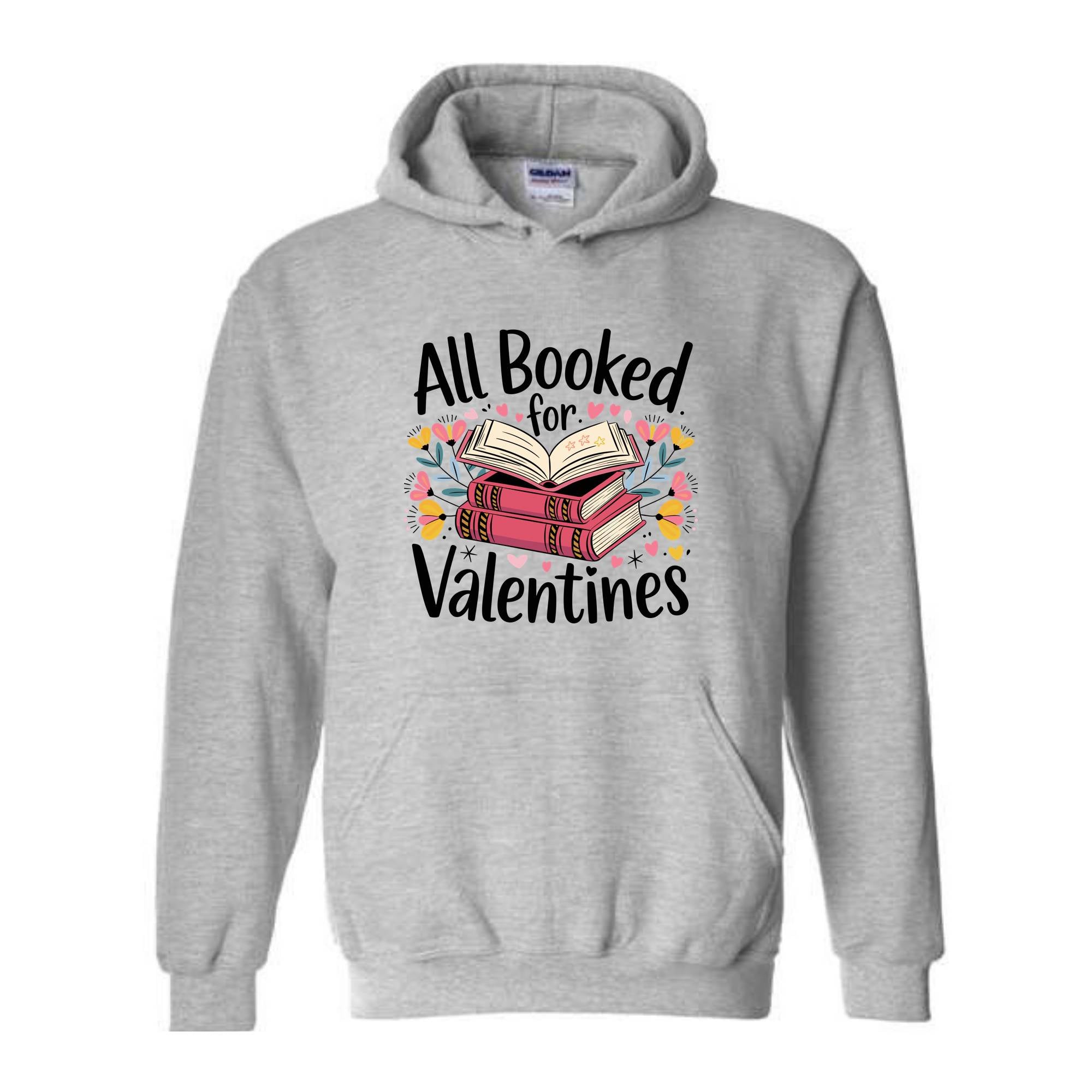 All Booked For Valentine Sweatshirt, Retro Valentine Hoodie, Books And Chocolates Hoodie, Vintage Valentines Hoodie, Cute Mom Hoodie