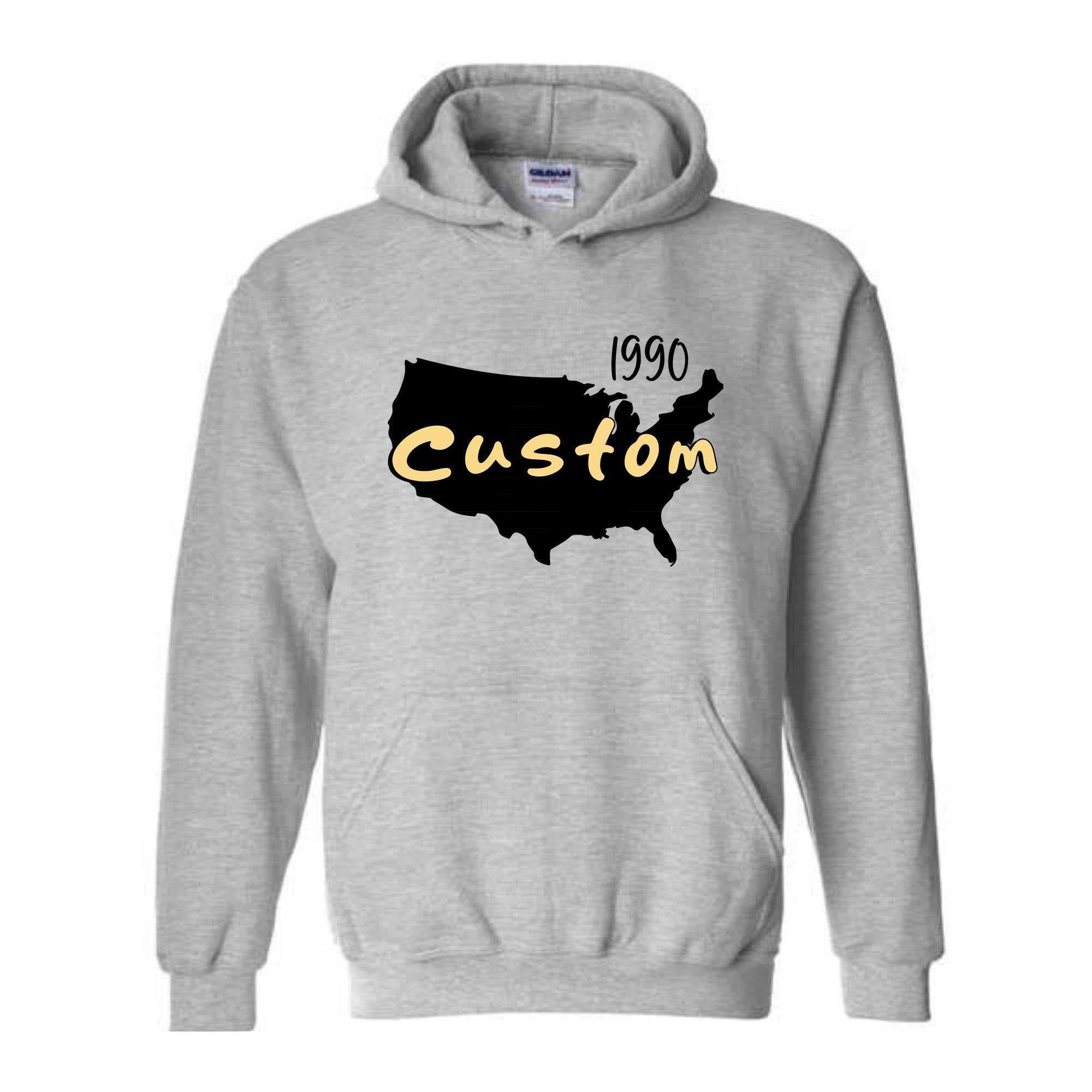 Custom your State Hoodie, States Hoodie, Taxes Hoodie, Boston Hoodie, States Name, Custom Date the state was founded Hoodie