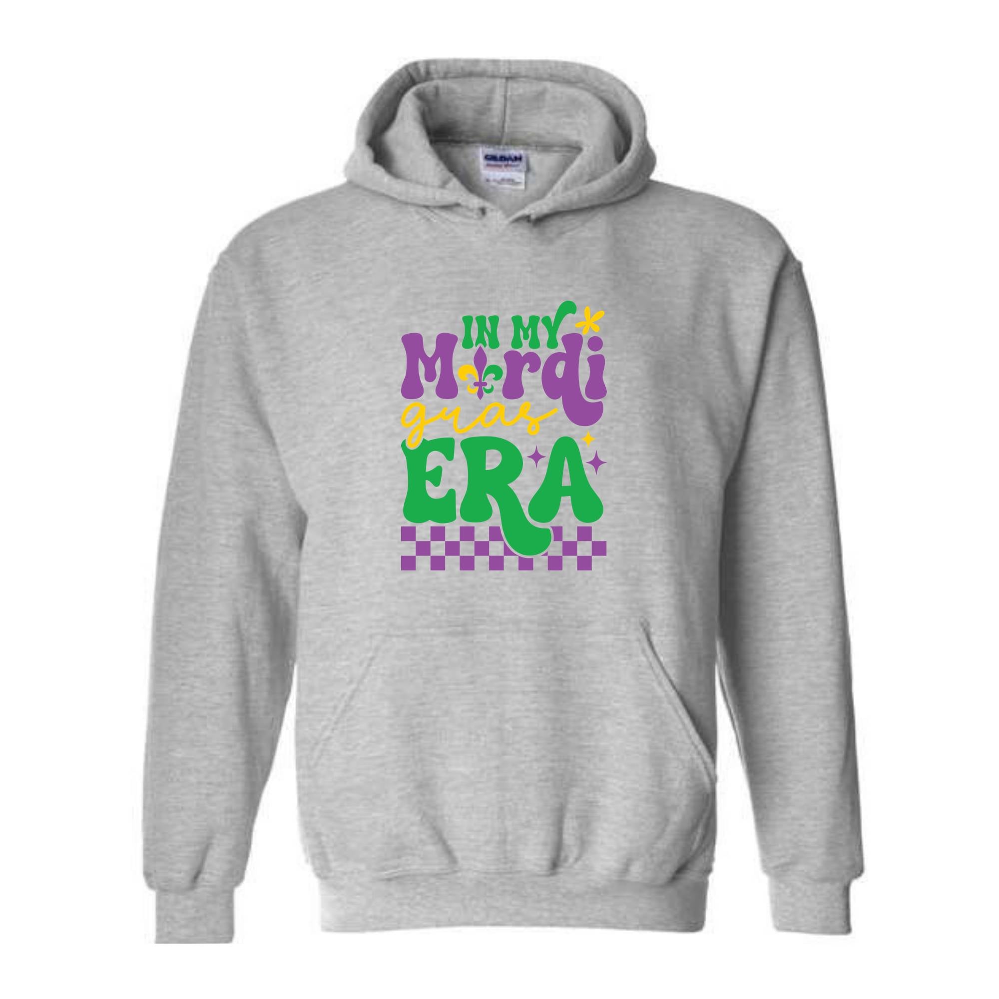 In My Mardi Gras Era Hoodie , Mardi Gras Sweatshirt, Fat Tuesday Sweatshirt, Carnival Sweatshirt, Louisiana Sweatshirt, Festival Sweater