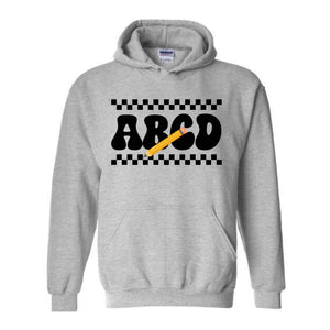 ABCD Teacher Sweatshirt, Kindergarten Teacher Sweatshirt, Teacher Gift Sweater, Teacher Squad Gift Sweatshirt, Teacher Hoodie