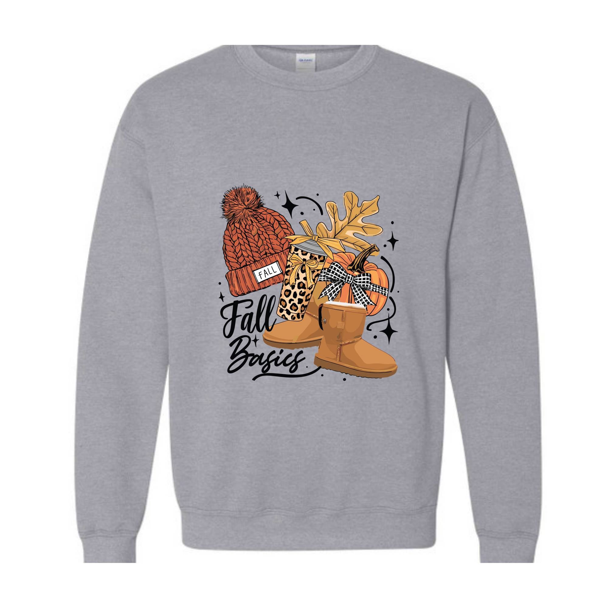 Fall Basics Crewneck Sweatshirt, Coquette Pumpkin Festival Cozy Shirt Sweater, Happy Fall Y’all, Fall Lover Shirt