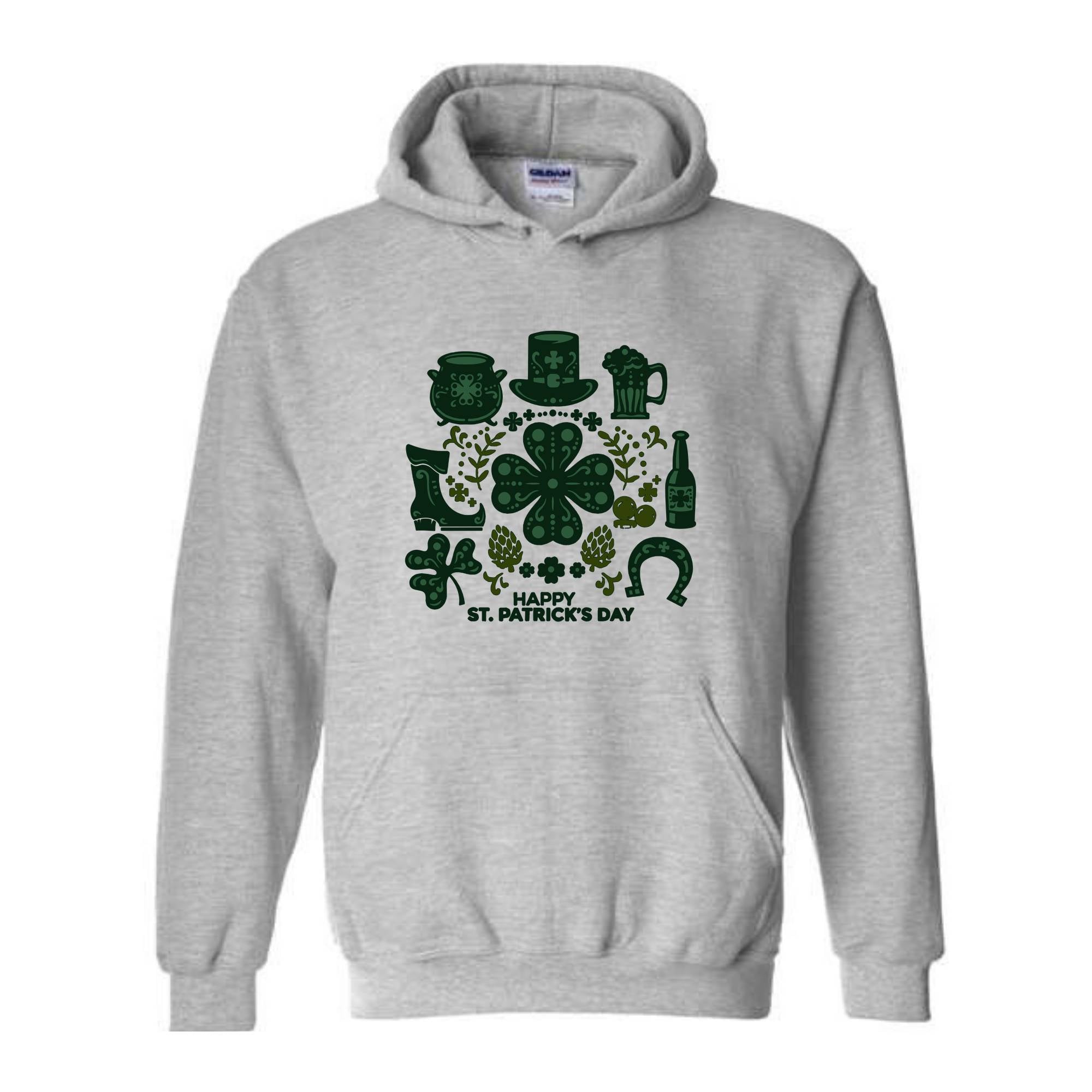 St Patricks Day Sweatshirt, Lucky Shamrock Sweater, Irish Green Sweater, Clover Pullover, Festive Sweatshirt