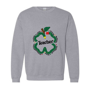 Teacher Saint Patrick Sweatshirt, One Lucky Teacher Sweatshirt, St Patrick Teacher Gift, Gift For Teacher