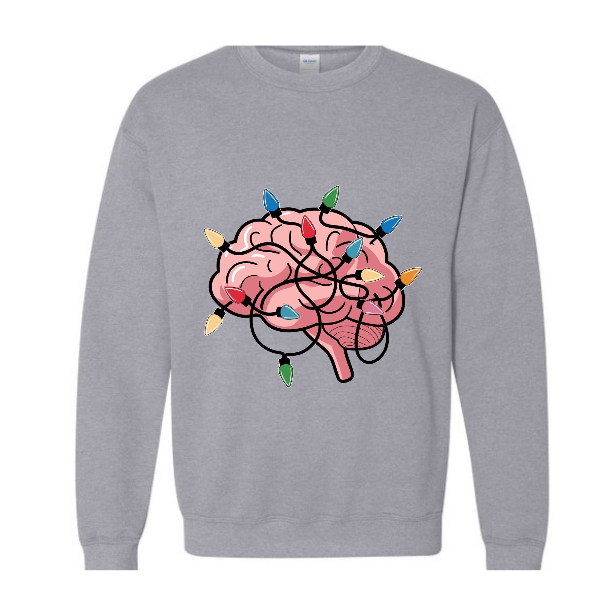 Brain Neuro Christmas Sweatshirt