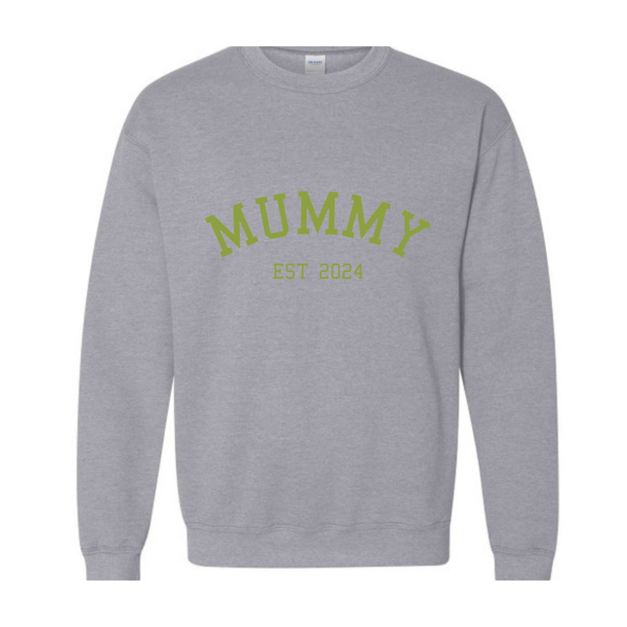 Custom Mama Sweatshirt, New Mummy Sweatshirt, Mammy Sweatshirt, Sleeve Sweatshirt, Mother Sweatshirt